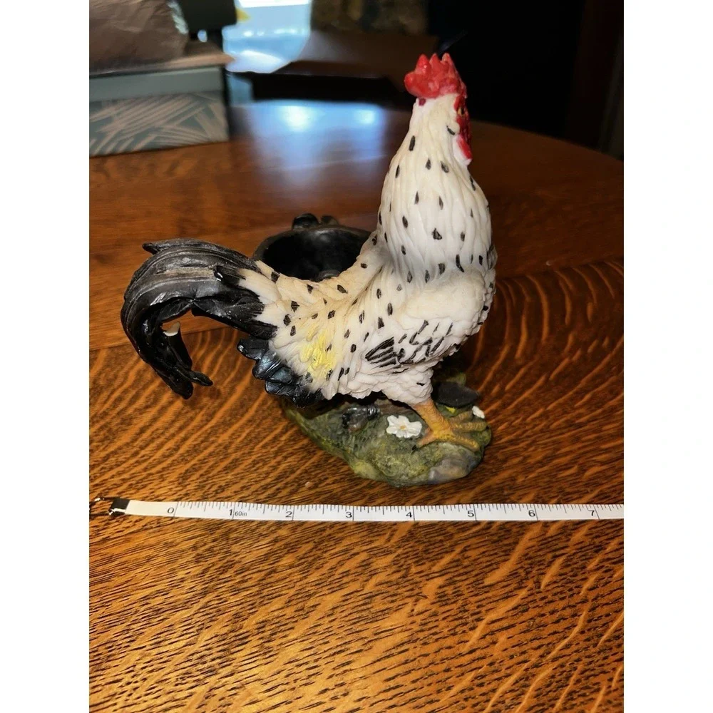 Vintage‎ Rooster Hen Family Figurine Country Cottagecore Farmhouse Decor Accent